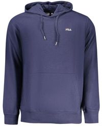 Fila - Hoodies & Sweatvesten ,Blauw ,Katoen Lumezzane Hooded Sweatshirt - Lyst
