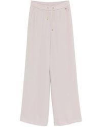 Herno - Broeken ,Polyester Wijdvallende Broek Met Trekkoord - Lyst