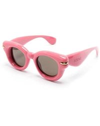 Loewe - Rosa sonnenbrille für den täglichen gebrauch,lw40118i 52a sunglasses - Lyst