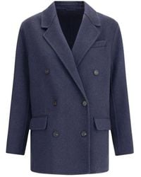 Brunello Cucinelli - Elegante Caban-Jacke Mit Klassischem Stil - Lyst