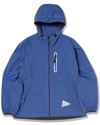 Gramicci - Blauwe Geborstelde Nylon Jas - Lyst
