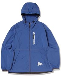 Gramicci - Jassen ,Blauw ,Nylon Blauwe Geborstelde Nylon Jas - Lyst