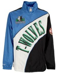 Mitchell & Ness - Jassen ,Veelkleurig ,Wol Nba Gebogen Retro Windjack - Lyst
