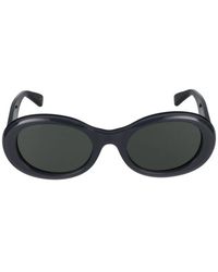 Gucci - Ovale sonnenbrille schwarz grau - Lyst