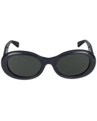 Gucci - Ovale sonnenbrille schwarz grau - Lyst