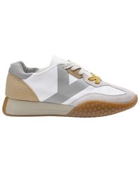 Kehnoo - Vintage Stil Weiße Sneakers - Lyst