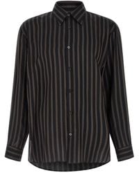 Dries Van Noten - Overhemden ,Zwart ,Croom Cupro Shirt - Lyst