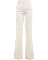 CYCLE - Jeans ,Wit ,Katoen High Rise Flared Jeans - Lyst