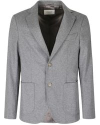 Seventy - Jassen ,Grijs ,Wol Flanellen Jersey Wollen Colbert - Lyst