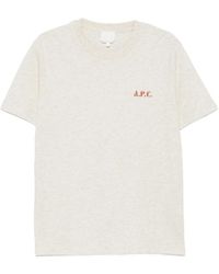 A.P.C. - T-Shirt Met Ronde Hals - Lyst