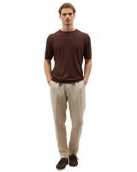 Boglioli - Flat Rib Linen T-Shirt - Lyst