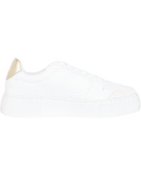 Armani Exchange - Weiße sneakers mit geprägtem logo - Lyst