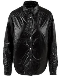 Aspesi - Jassen ,Zwart ,Nylon Jennie Padded Shirt - Lyst