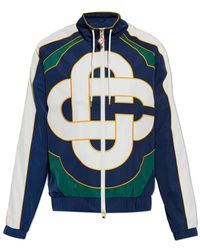 CASABLANCA - Jassen ,Veelkleurig ,Polyester Logo Jacket - Lyst