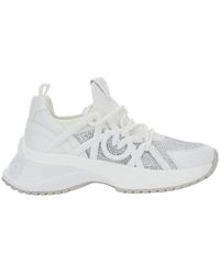 Pinko - Weiße sneakers mit 3,5 cm absatz - Lyst