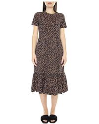 Barbour - Kleedjes ,Veelkleurig ,Katoen Midi Jurk - Lyst
