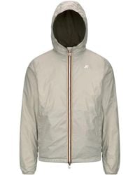 K-Way - Jassen ,Nylon Jake Plus. 2 Reversible Jacket - Lyst