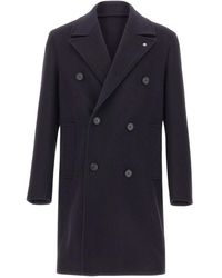 Manuel Ritz - Jassen ,Blauw ,Wol Wolmix Jas - Lyst