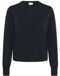 Part Two - Truien & Vesten ,Blauw ,Donkerblauwe Gebreide Trui Noelani Pw - Lyst