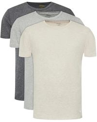 Ralph Lauren - 3er-pack baumwoll-t-shirts - grau - Lyst