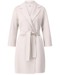 Max Mara - Jassen ,Wol Korte Wollen Jas Met Reverskraag - Lyst