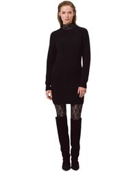 Dante 6 - Alpaca-Merino Gebreide Jurk Met Strikdetail - Lyst