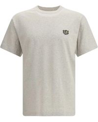 KENZO - Tops ,Grijs ,Nylon Wild Tiger Geborduurd T-Shirt - Lyst