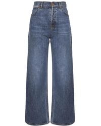 Chloé - Jeans in denim blu per donne - Lyst