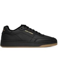 Saint Laurent - Schoenen ,Zwart ,Leer Sl/61 Leather Sneakers - Lyst