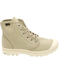 Palladium - Canvas Schnürstiefel Gummisohle - Lyst