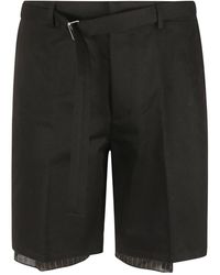 Lanvin - Maßgeschneiderte schwarze shorts - Lyst