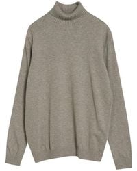 Oscar Jacobson - Warme Rollkragenpullover Walnuss - Lyst