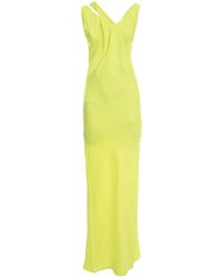 Helmut Lang Sleveless Long Dress - Geel