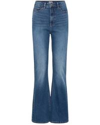 Ichi - Jeans ,Blauw ,Ihtwiggy Flared High Waist Jeans - Lyst