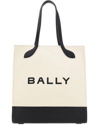 Bally - Wunderschöne weiße und schwarze leder-schultertasche - Lyst