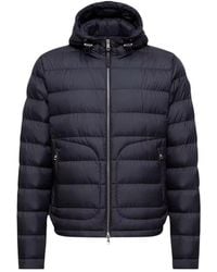 Moncler - Jassen ,Blauw ,Polyester Sestriere Hooded Short Down Jacket - Lyst