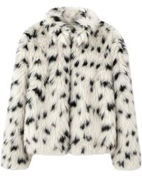 Imperial - Animalier Faux Fur Jacket - Lyst