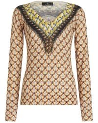 Etro - Long Sleeve T-Shirts - Lyst