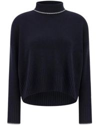 Pinko - Blauwe Trui - Lyst