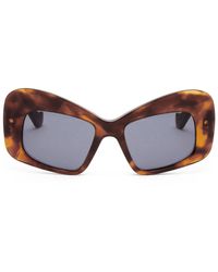 Loewe - Schmetterling sonnenbrille mit dunkelgrauen gläsern - Lyst
