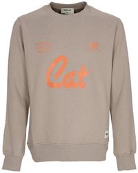 Caterpillar - Hoodies & Sweatvesten ,Grijs ,Katoen Lichtgewicht Crewneck Sweatshirt Chateau - Lyst