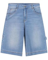 8pm - Denim Shorts - Lyst