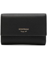 Emporio Armani - Schwarze casual geldbörse mit kartenhalter - Lyst