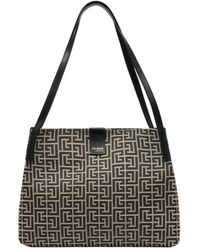 Balmain - Tassen ,Zwart ,Katoen Release Small Shopper Bag - Lyst