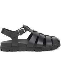 Prada - Flat Sandals - Lyst