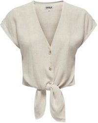 ONLY - Siesta Knot Blouse - Lyst