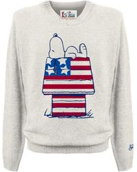 MC2 Saint Barth - Heron Pullover Mit Jacquard-Logo-Print - Lyst