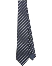 Emporio Armani - Nachtblauer gewebter jacquard-krawatte,ties - Lyst
