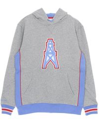 Mitchell & Ness - Hoodies & Sweatvesten ,Grijs ,Katoen Houston Oilers Hoodie Zwaar Fleece - Lyst
