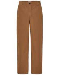 Edmmond Studios - Broeken ,Bruin ,Katoen Bruine Katoenen Broek - Lyst